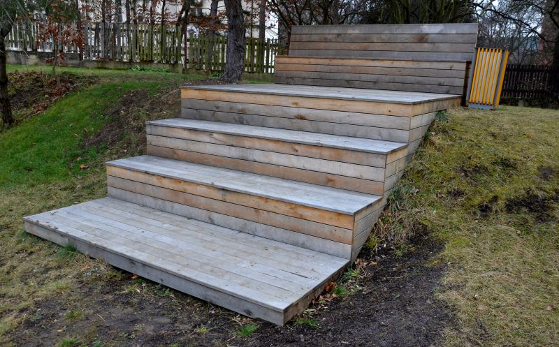 Wooden Steps Installation