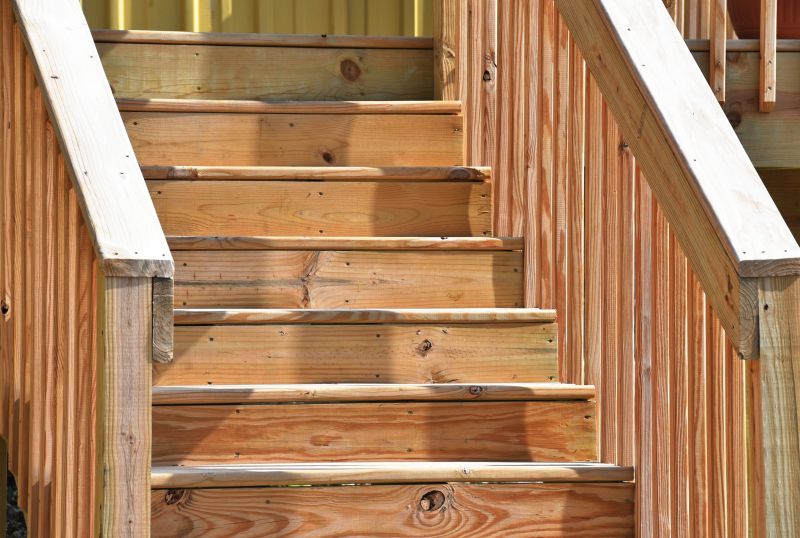 Wooden Steps Installation detail